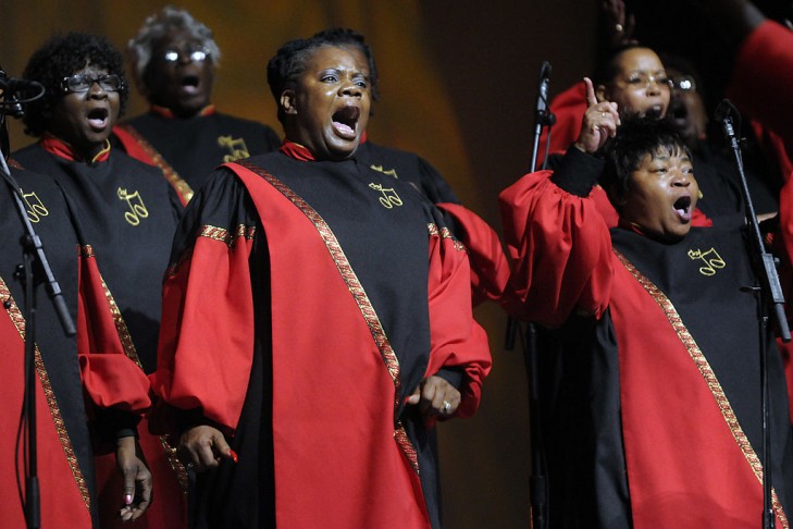 Members of the Ark Church perform in Washington, DC.  (Photo by Stephen J. Boitano/Getty Images for Verizon Wireless)