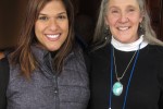 Jennifer Jimenez and Carolyn Kohlman, Hospitality Chair of the Jewish Genealogical Society of Greater Boston.
