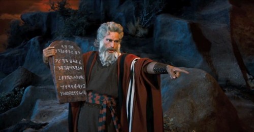 Chartlon Heston as Moses in The Ten Commandments (Photo: American Broadcasting Company / Paramount Pictures / Paramount Home Video)