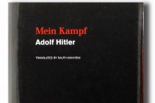Adolf Hitler’s “Mein Kampf” is published by Boston-based Houghton Mifflin Harcourt. (LANE TURNER/GLOBE STAFF)
