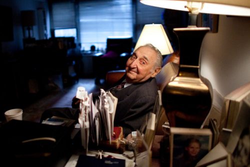 Fyvush Finkel in 2011. (Credit Karly Domb Sadof for The New York Times)