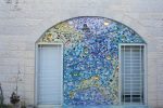 One of Mia Schon’s mosaic projects in Tel Aviv (Photo: Teddy Cohen)