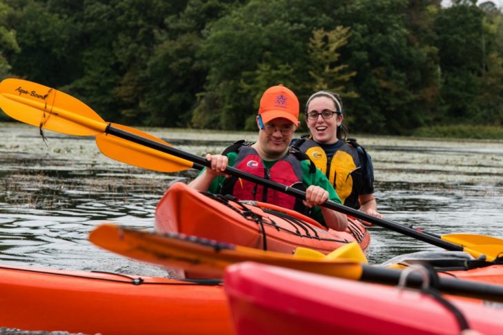 Yachad offers a young adult outdoor adventure club that includes kayaking. (Courtesy Waypoint Adventures)