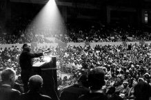 Martin Luther King, Jr. speaking at interfaith civil rights rally, San Francisco Cow Palace, June 30 1964 (Photo: George Conklin/Public Domain)