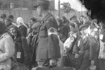 Ghetto police escorting residents for deportation, 1942-44. (Henryk Ross/MFA Boston)