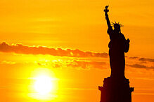 Statue of Liberty at sunset (Photo: sreenath_k/iStock)
