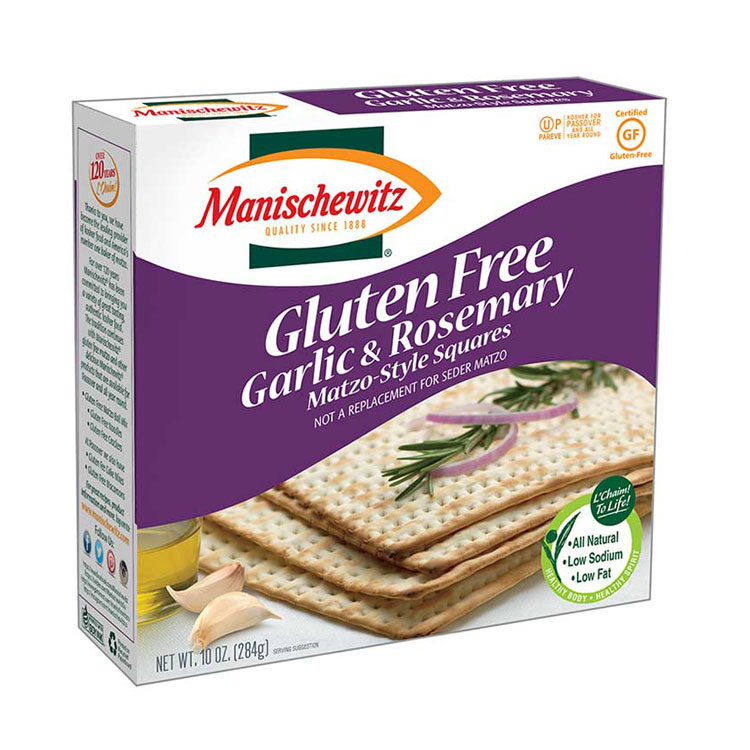 Manischewitz Gluten Free Garlic & Rosemary Matzo-Style Squares