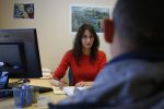 Mariam Liberles, an immigration lawyer and supervising attorney at Catholic Charities’ Immigration Legal Services, met with a client at her office. (JESSICA RINALDI/GLOBE STAFF)