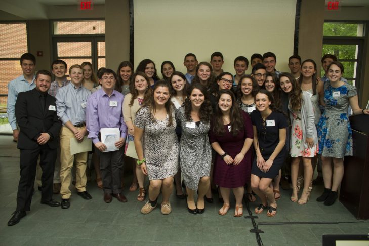 The Jewish Teen Foundation of Greater Boston at last year’s ceremony (Courtesy Gann Academy)