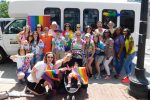 Hebrew SeniorLife staff, residents, and supporters at the Boston Pride Parade 2017