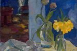“Still Life in Blue Room” by Boris Anisfeld (1916)