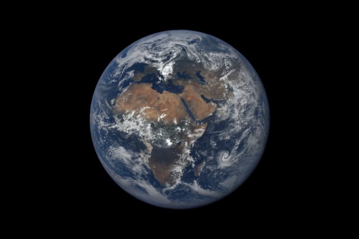 Earth, as seen by the Earth Polychromatic Camera on NASA’s Deep Space Climate Observatory satellite in LaGrange orbit (Photo: NASA)