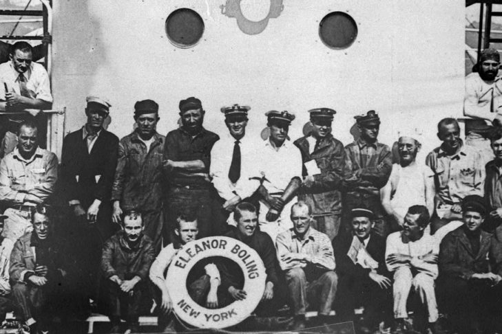 Billy Gawronski, seated front in black shirt (Courtesy Gizela Gawronski/Jósef Piłsudski Institute of America)