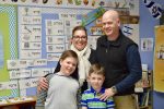 Aimee Stashak-Moore, David Moore, second-grader Lucian Moore and first-grader Harlan Moore (Courtesy Epstein Hillel School)