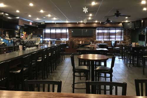 The bar at Canton Junction Sports Pub, which chef Avi Shetov is turning into Salt & Sickle this year. 
 (Courtesy photo)