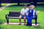 Neal Hoffman and The Mensch on a Bench (Courtesy photo)