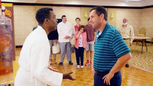 Chris Rock and Adam Sandler in “The Week Of” (Courtesy Netflix)