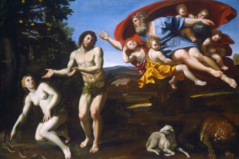“The Rebuke of Adam and Eve” by Domenico Zampieri