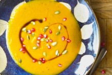 Referral use only. Photo: The Kitchn - Kabocha Squash Soup with Pomegranates and Pepitas
