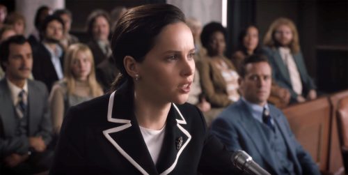 Felicity Jones as Ruth Bader Ginsburg in “On the Basis of Sex” (Courtesy photo)