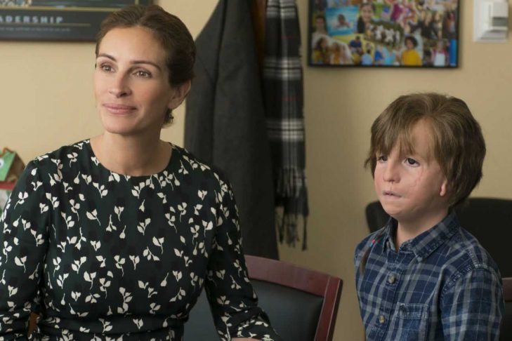Julia Roberts and Jacob Tremblay in “Wonder” (Promotional still)