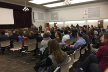 Over 200 Lexington parents and teens attended the community screening of “Screenagers: Growing up in the Digital Age” that was screened at Temple Emunah in 2017. (Courtesy photo)