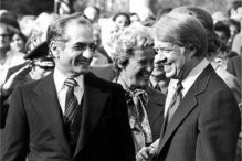 Mohammad Reza Pahlavi and US President Jimmy Carter (Public Domain Image)