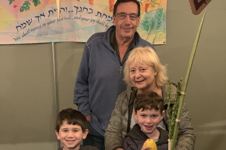 Beth Moskowitz with her grandsons (Courtesy photo)