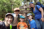 Cantor Ken Richmond and his family on a hike (Courtesy photo)