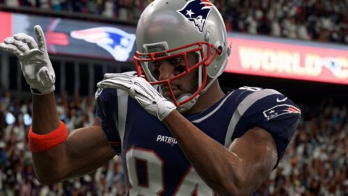 New England Patriots player Antonio Brown in Madden 20 (Promotional image)