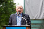 Izzy Arbeiter speaks at the New England Holocaust Memorial rededication on June 8, 2018 (Photo: Collin Howell)