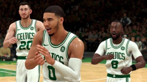 The Boston Celtics as featured in NBA 2K20 (Promotional image)