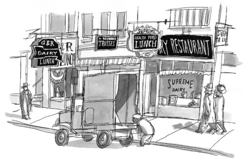 “The Dairy Restaurant” by Ben Katchor (Courtesy image) “The Dairy Restaurant” by Ben Katchor (Courtesy image)