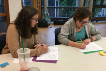 Learning in pairs at Teen Beit Midrash (Courtesy photo)