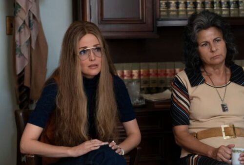 Rose Byrne as Gloria Steinem and Tracey Ullman as Betty Friedan in “Mrs. America” (Promotional still: Sabrina Lantos/FX)