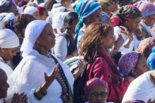 Ethiopian Jewish women pray during Sigd in Jerusalem (Photo: RnDmS/iStock) Jerusalem, Israel - November 20, 2014: Ethiopian Jewish women pray at the Sigd, in Jerusalem, Israel. The Sigd is an annual holiday of the Ethiopian Jews