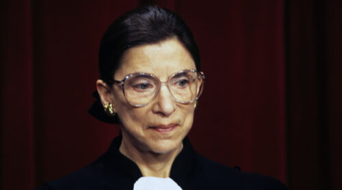Associate Justice of the Supreme Court Ruth Bader Ginsburg poses for an official photo at the United States Supreme Court in Washington, DC on December 3, 1993.Credit: Ron Sachs / CNP