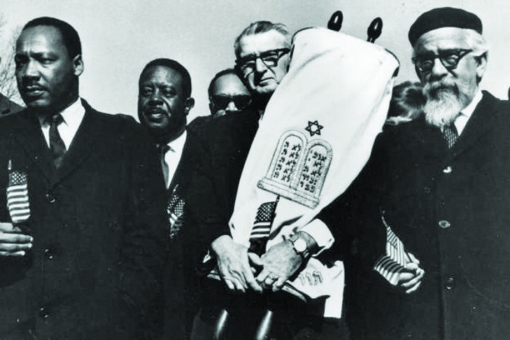 Dr. Martin Luther King Jr. and Rabbi Abraham Joshua Heschel in “Shared Legacies” (Promotional image)