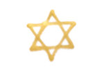 pattern gold Star of David on white background