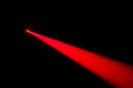 Red real laser beam on black backgroundRed real laser beam on black background