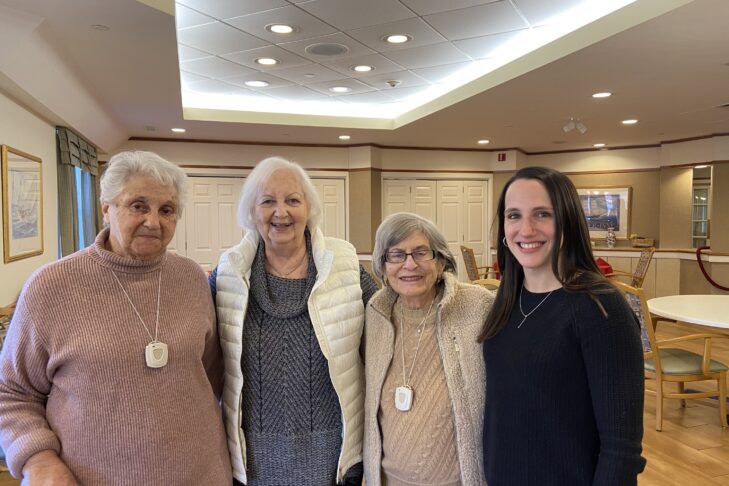 From left: Ida Rudolph, Joan Goldstein, Charlotte Moses and Kristen Donnelly, executive director of Cohen Florence Levine Estates (Courtesy photo)