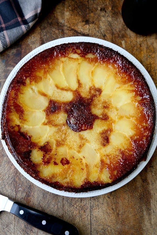 Olive Oil, Honey and Apple Cake
