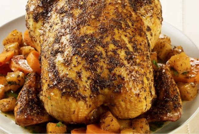 caribbean-roast-chicken-with-pineapple-and-sweet-potatoes-recipe_jamie geller