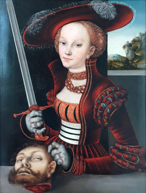 “Judith With the Head of Holofernes” by Lucas Cranach the Elder