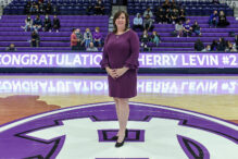 Former Holy Cross standout basketball star Sherry Levin was recently honored by her alma mater. (Holy Cross)