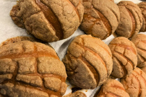 Conchas (Mexican sweet bread) by Bettina’s Bakery