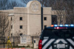COLLEYVILLE, TEXAS - JANUARY 16: A law enforcement vehicle sits in front of the Congregation Beth Israel synagogue on January 16, 2022 in Colleyville, Texas. All four people who were held hostage at the Congregation Beth Israel synagogue have been safely released after more than 10 hours of being held captive by a gunman. Yesterday, police responded to a hostage situation after reports of a man with a gun was holding people captive.  (Photo by Brandon Bell/Getty Images)