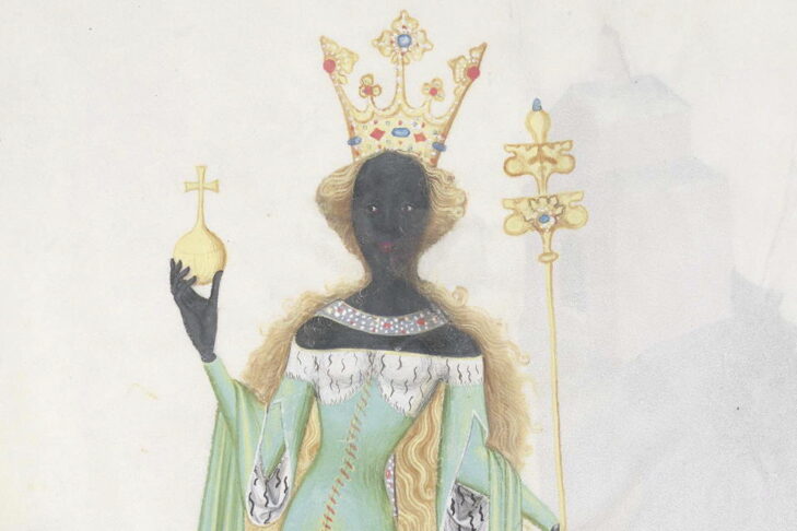 Queen of Sheba (Illustration: Konrad Kyeser’s “Bellifortis”)