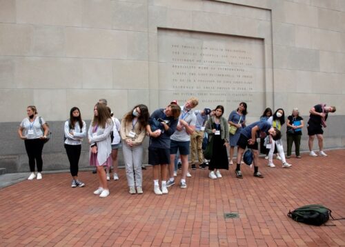 Duxbury High School students visit the U.S. Holocaust Memorial Museum in Washington, D.C. (Photo: Karen Wong Photography)