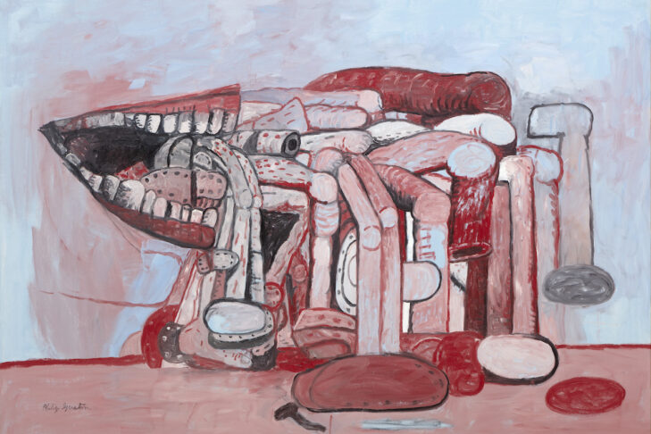 “Painter’s Forms II,” 1978, by Philip Guston. Modern Art Museum of Fort Worth collection. Museum purchase, The Friends of Art Endowment Fund. (© The Estate of Philip Guston, courtesy Hauser & Wirth/Museum of Fine Arts, Boston)